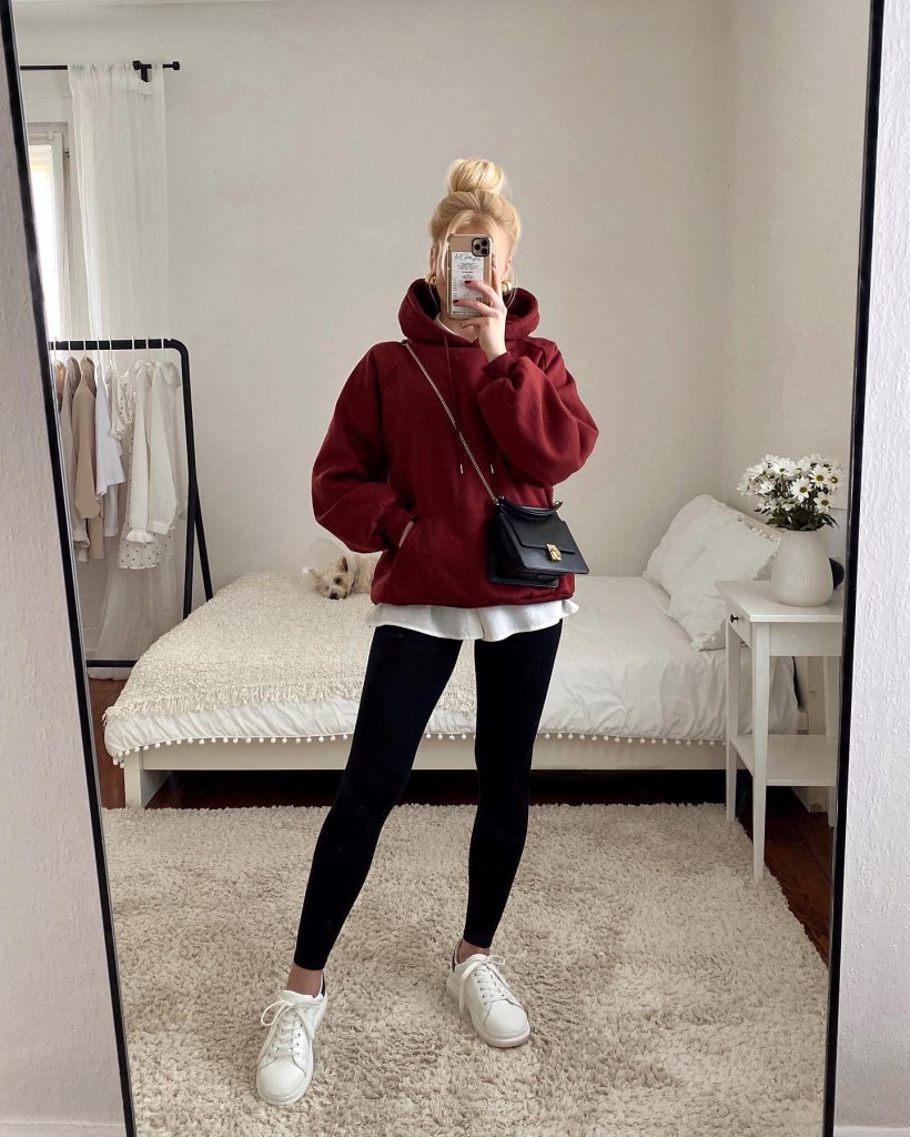rusthoodie legging outfit