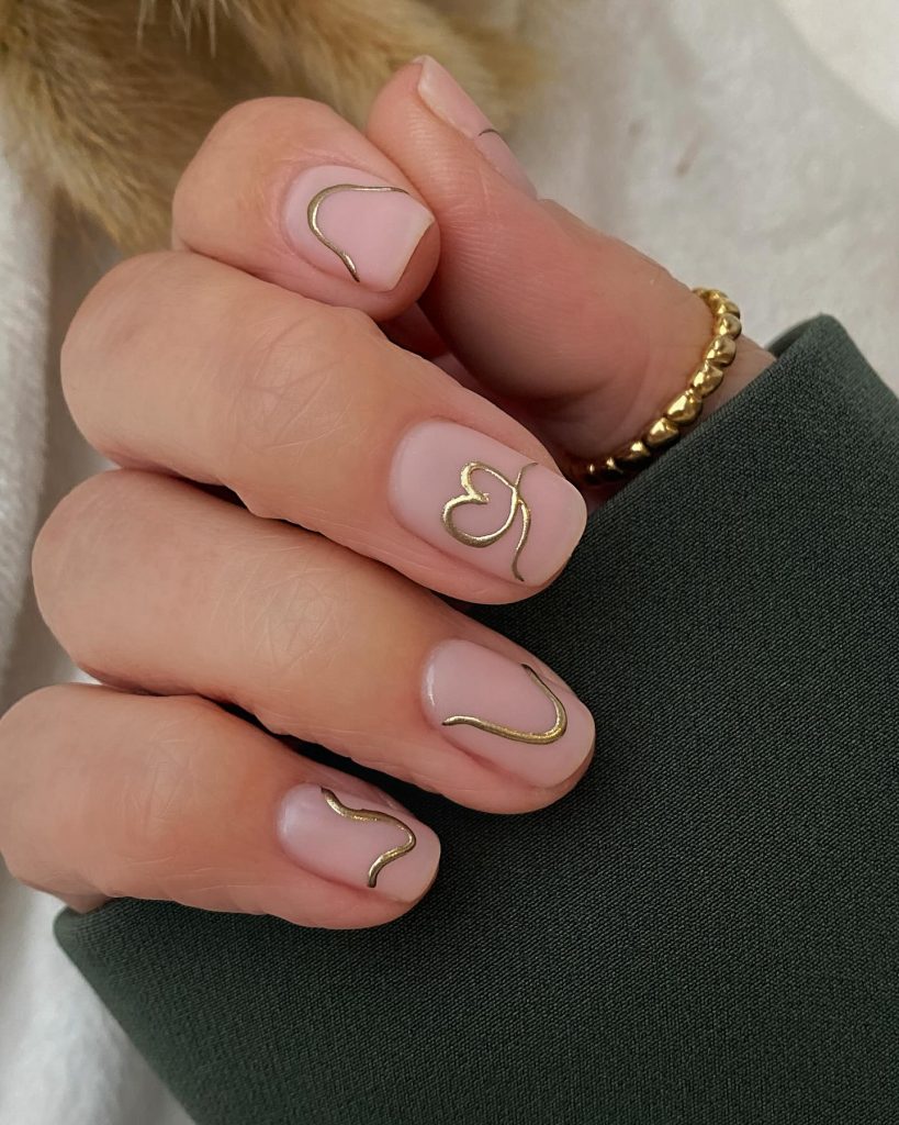 unique valentine nails