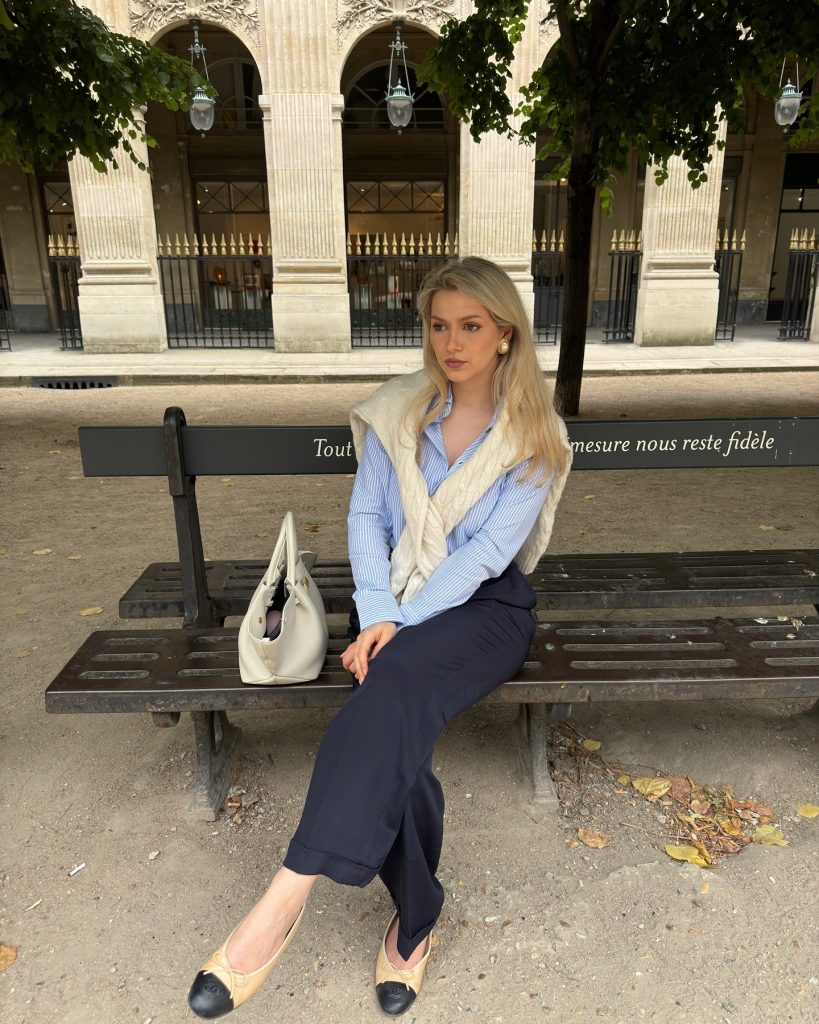  blue old money outfit