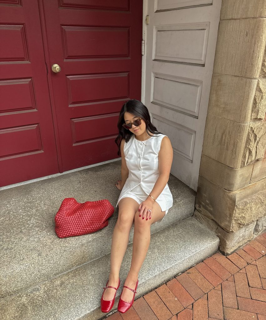 charming ballet shoe outfit