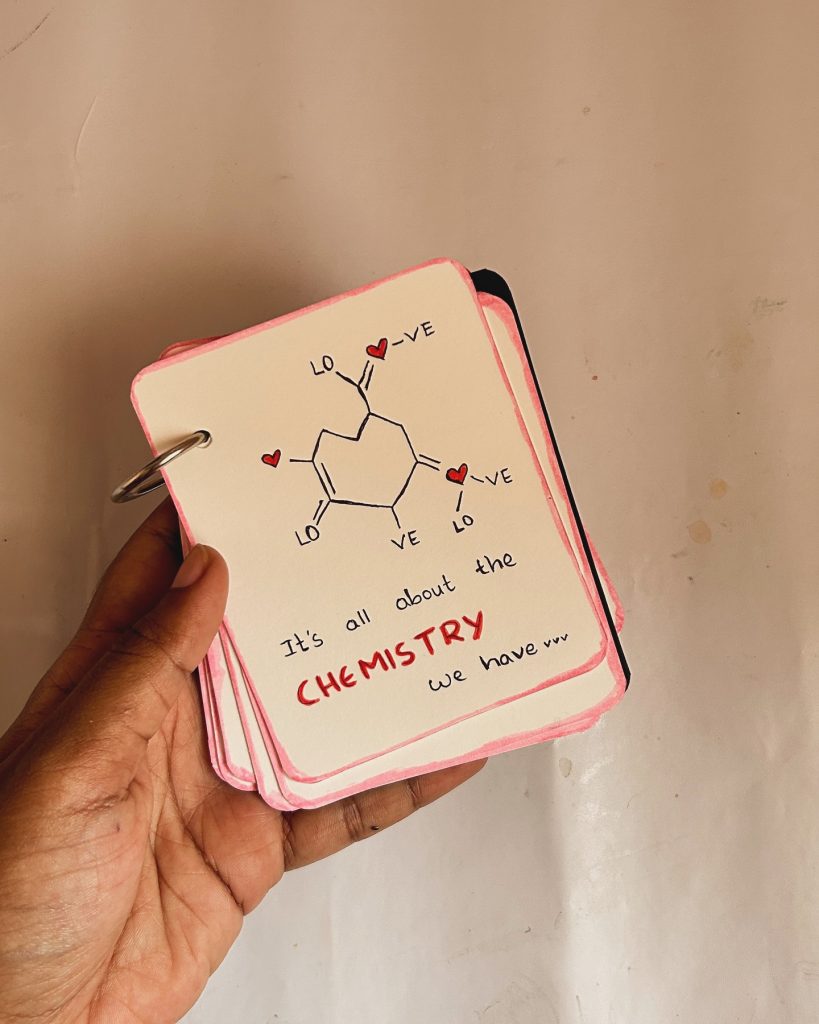 chemistry diy valentine card
