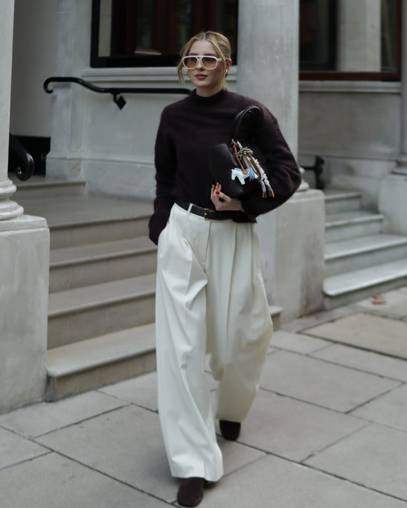 classy wideleg pant outfit