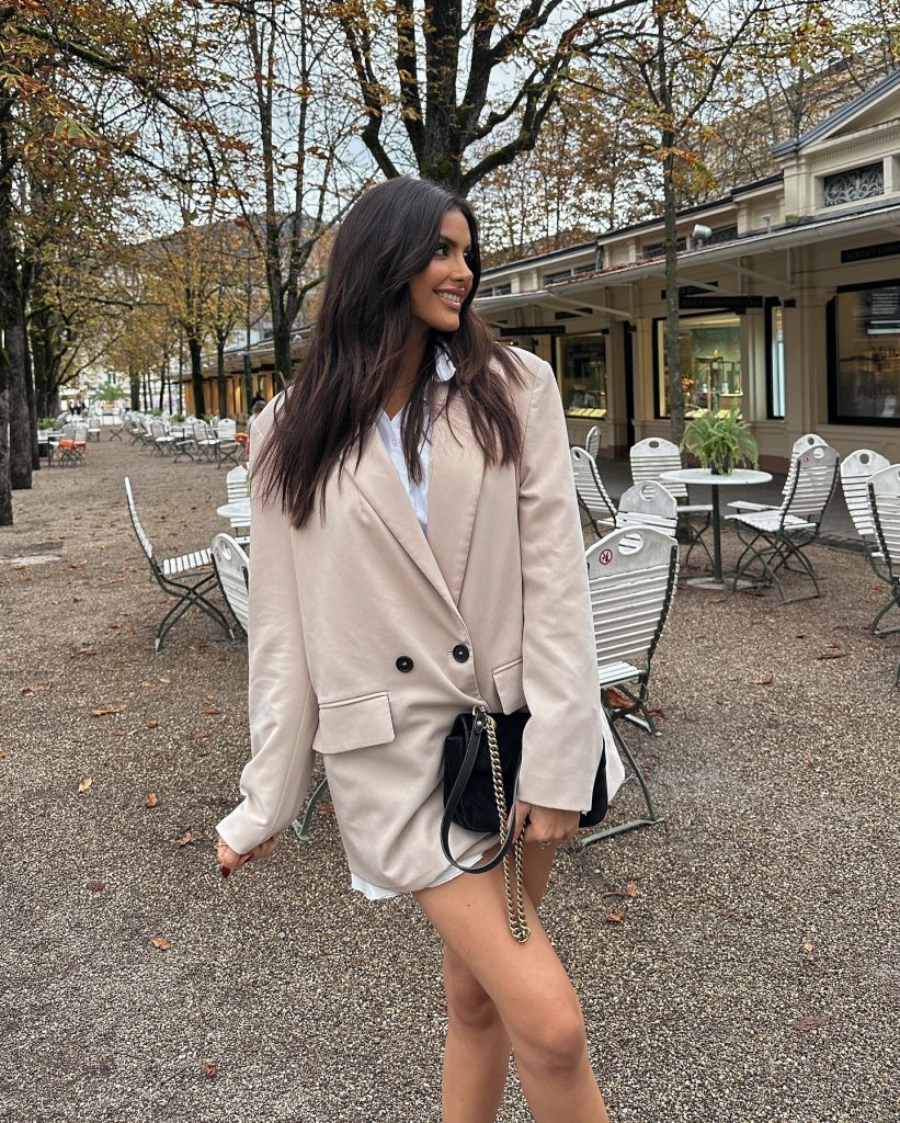comfy blazer business outfit