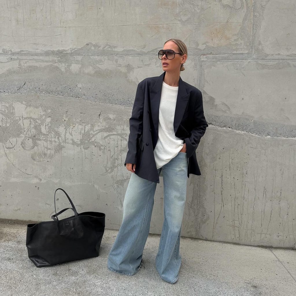 cozy blazer business outfit