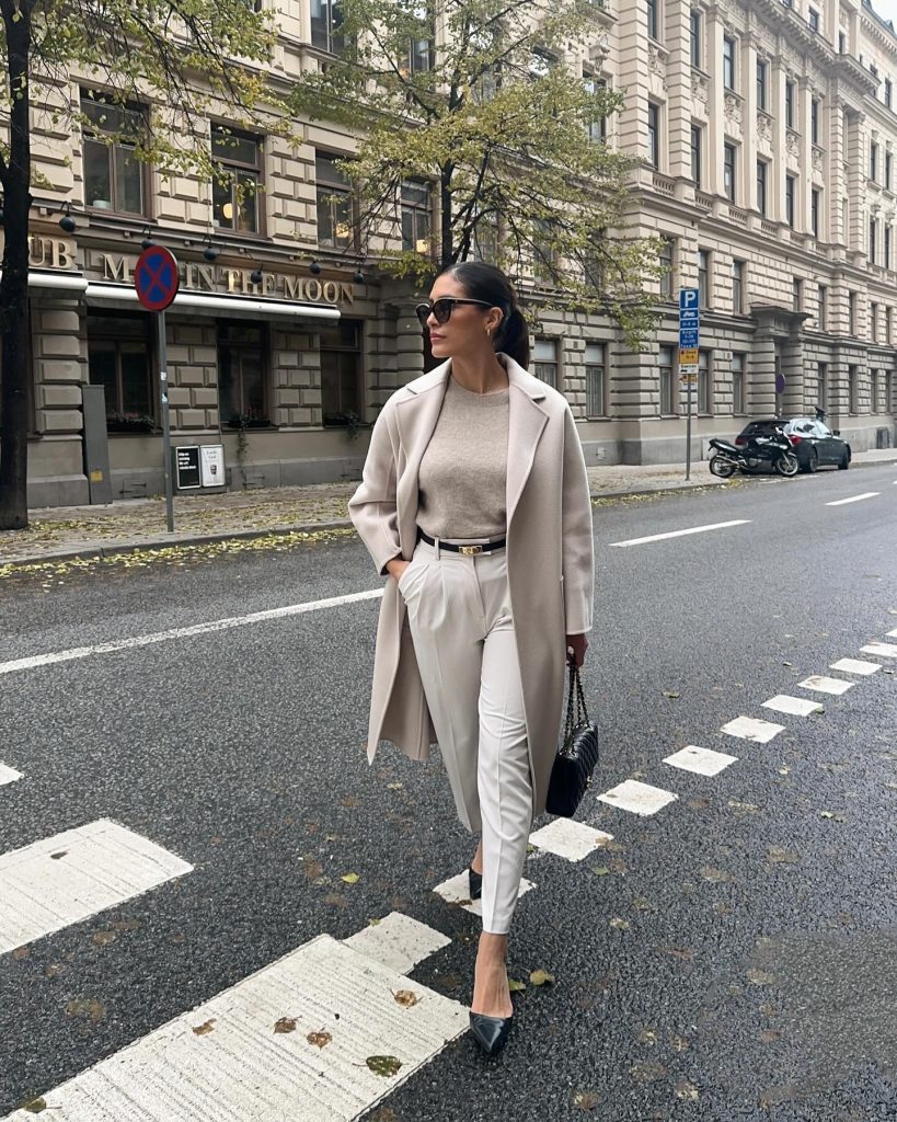 creamy old money outfit