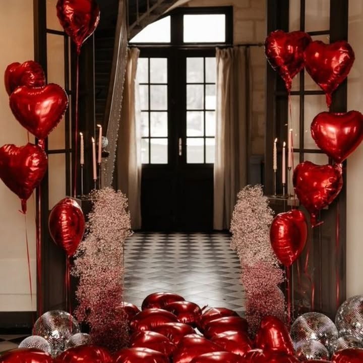 minimal valentine decor