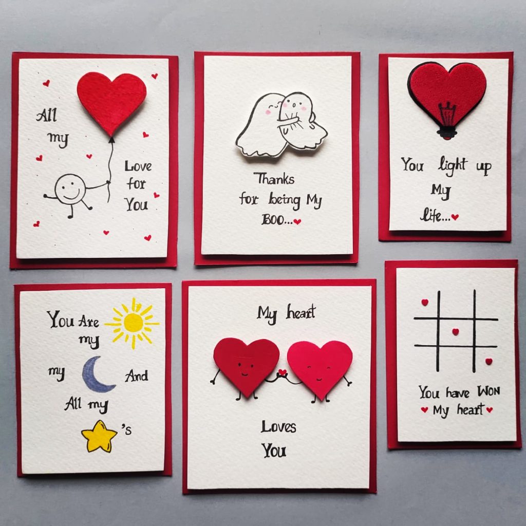 romantic diy valentine card
