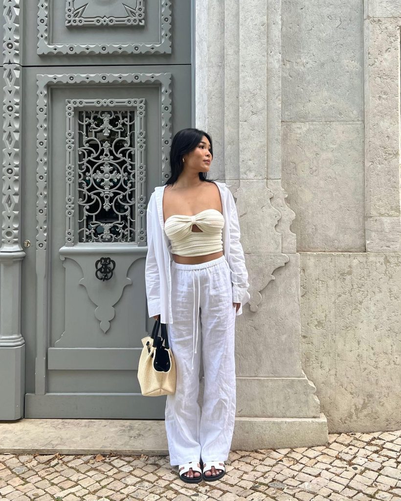 hot linen pant outfit