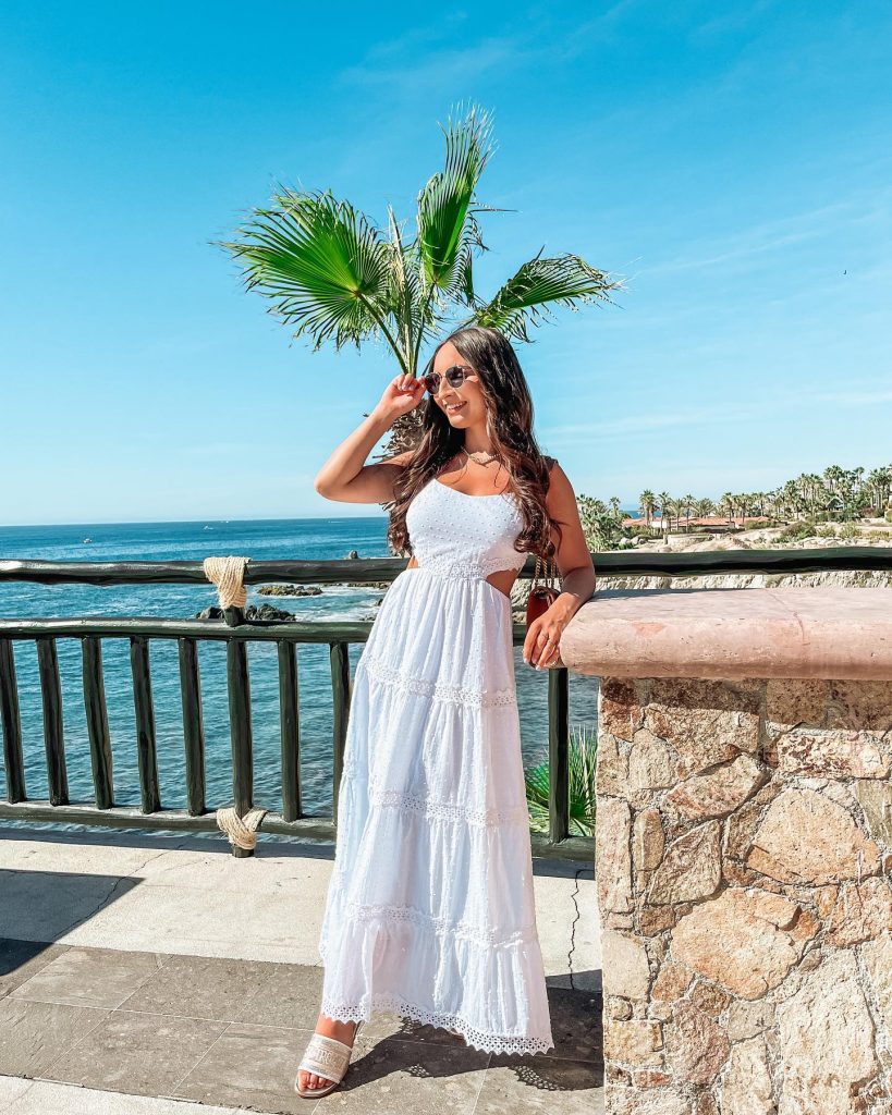 aesthetic flowy maxi dress