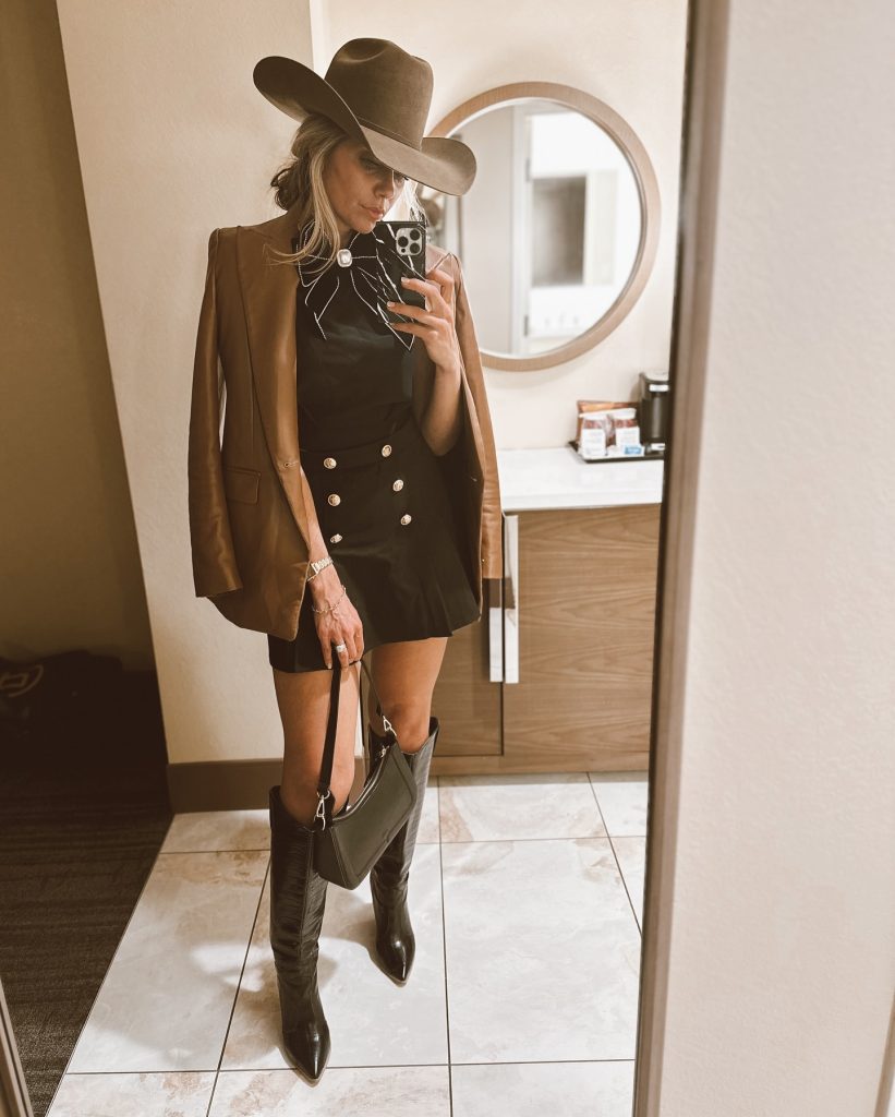 black cowgirl outfit