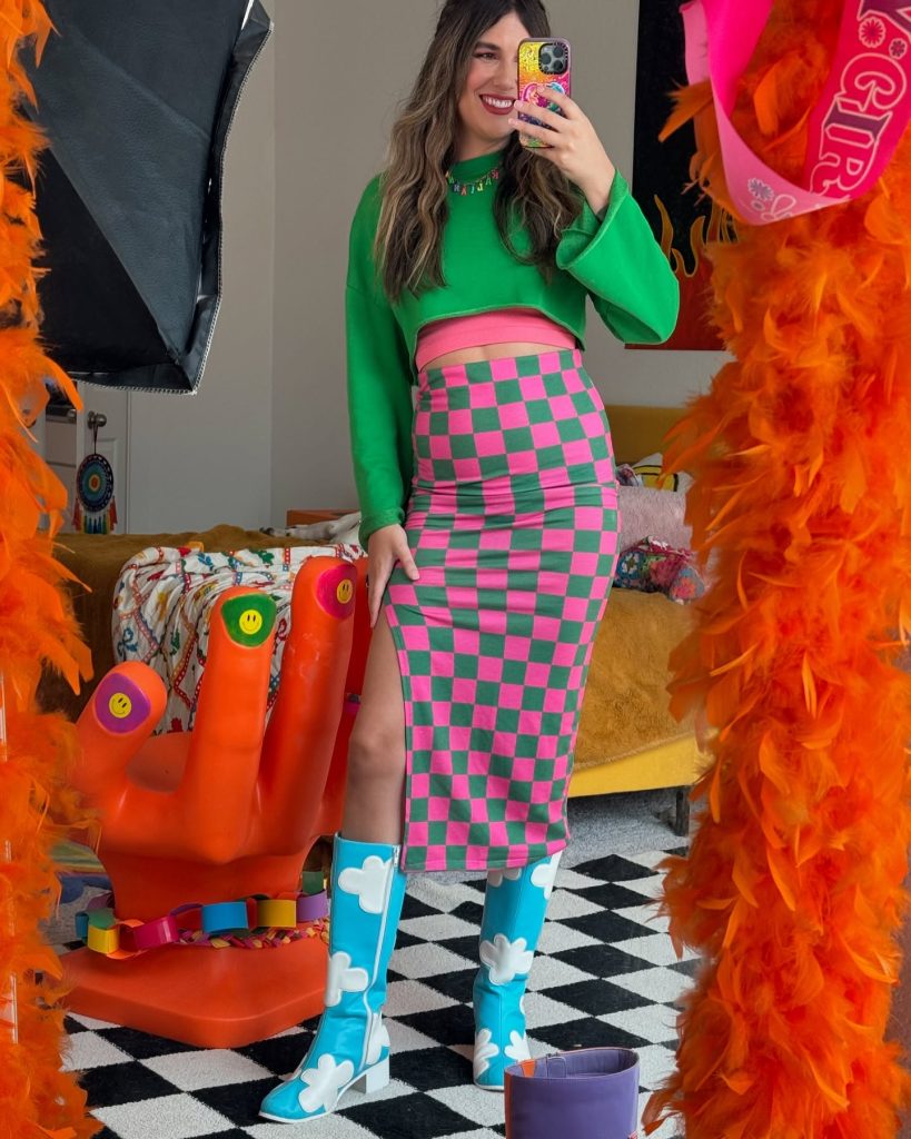 chic retro outfit
