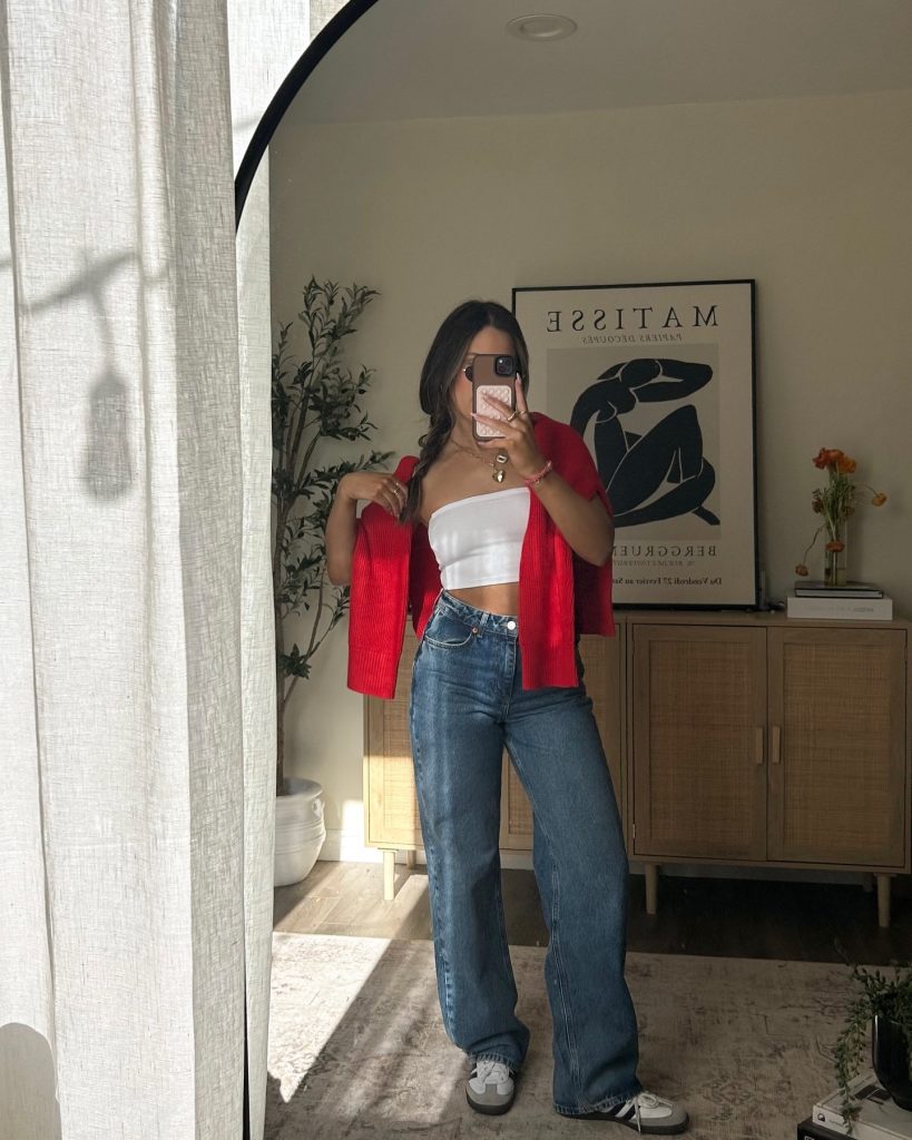 chic sneaker streetstyle outfit