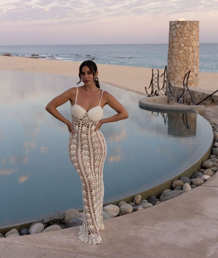 classy crochet beach outfit