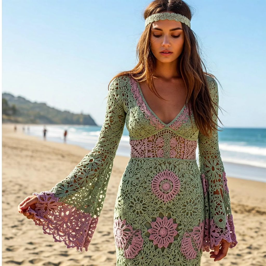 simple crochet beach outfit
