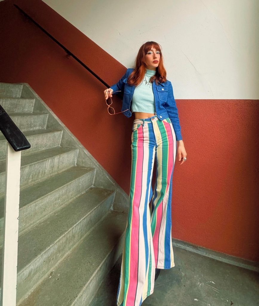 stylish retro outfit
