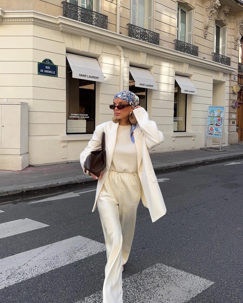chic white summer outfit
