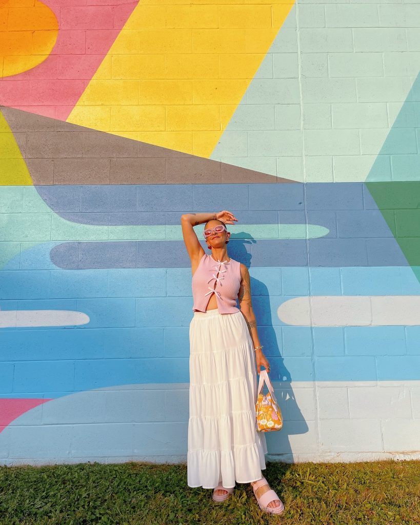 pink summer pastel outfit