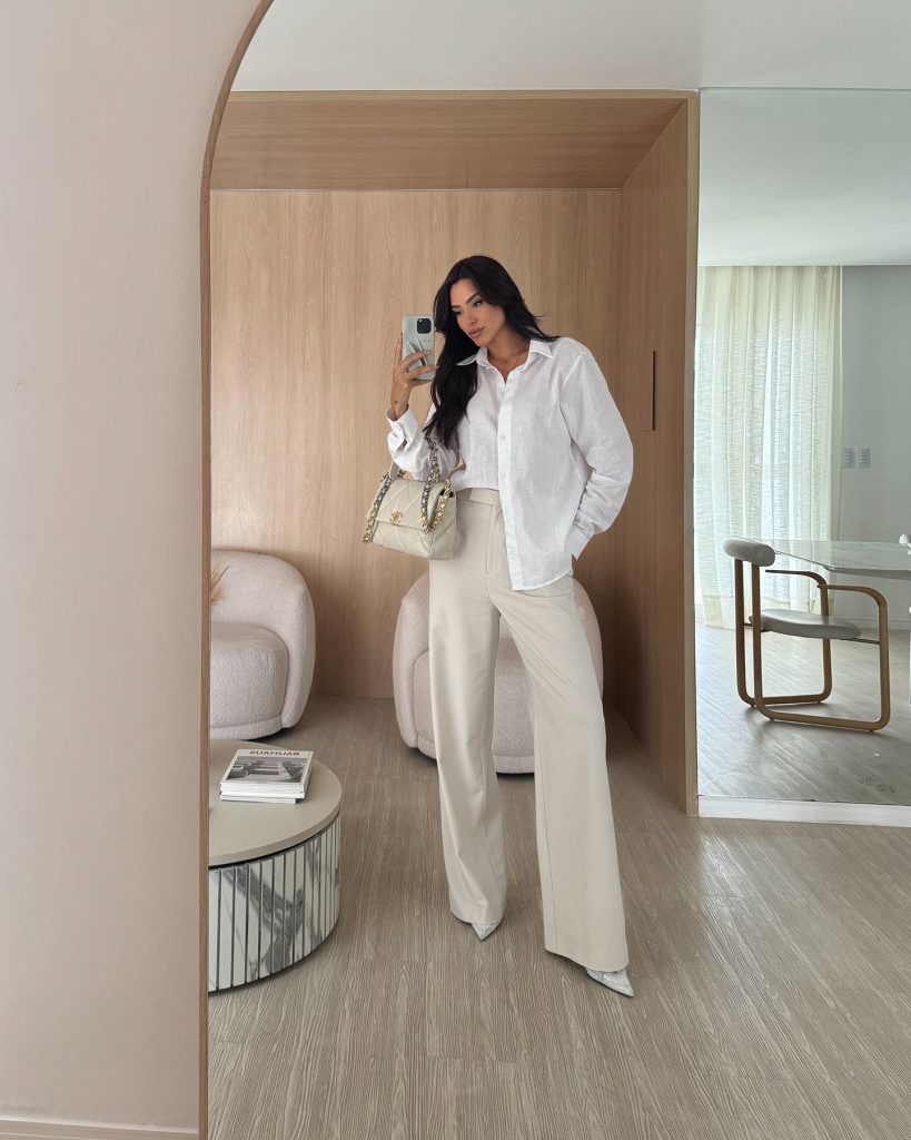 unique white summer outfit