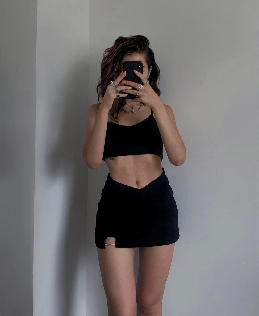 hot summer black outfit