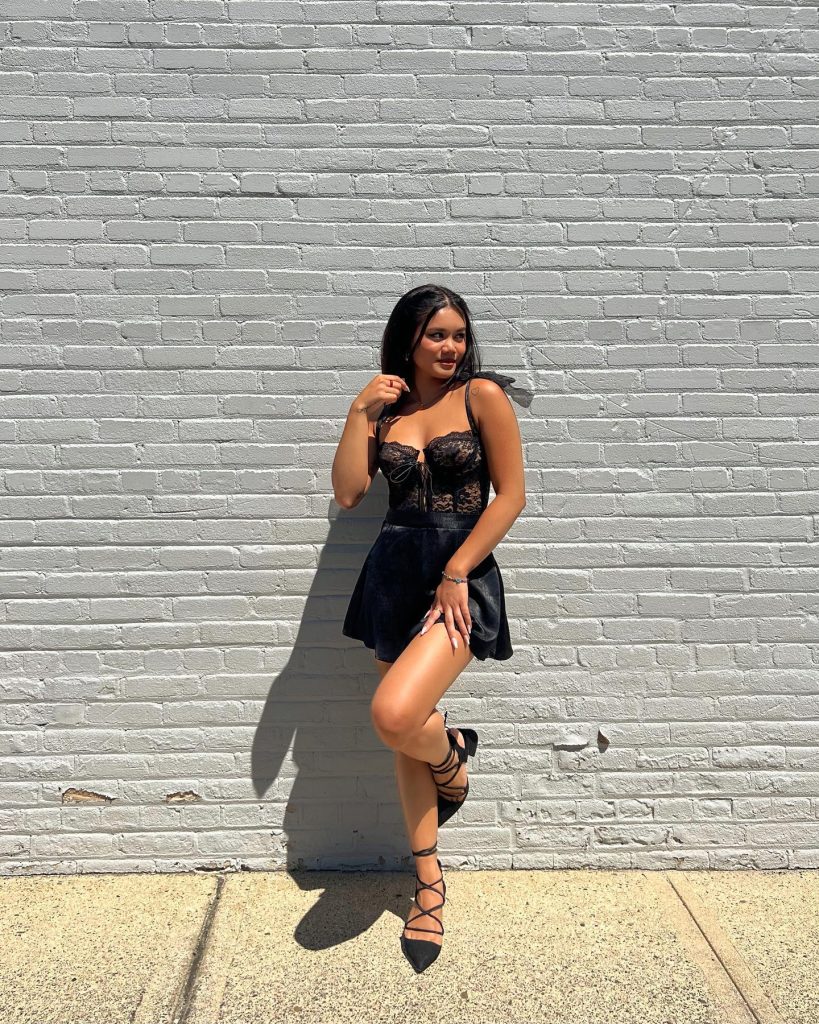 miniskirt summer black outfit