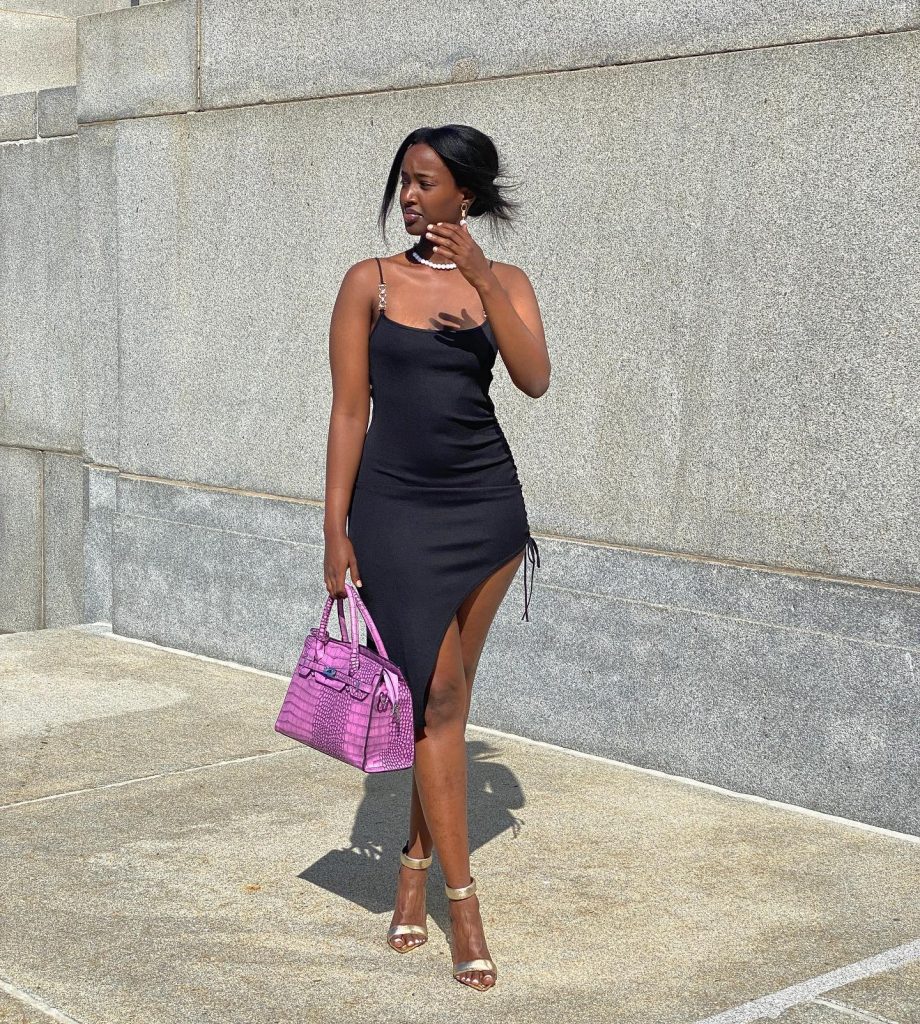 stunning black summer outfit